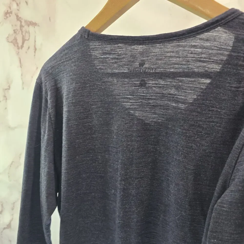 Segments Top Womens Large Purple Merino Wool Baselayer Shirt Long Sleeve Shirt - Picture 6 of 10